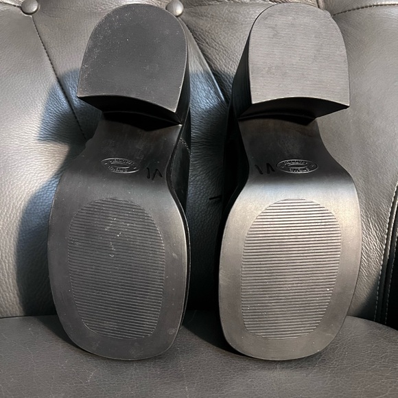 Vintage Steve Madden chunky leather lace up platforms (8) - Picture 7 of 12